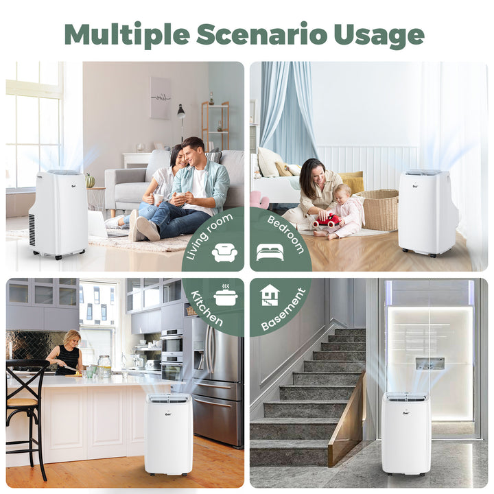 DuraComfort Portable AC Unit 8000 BTU ASHRAE for Room, Cools up to 200 Sq. Ft. with Remote Control