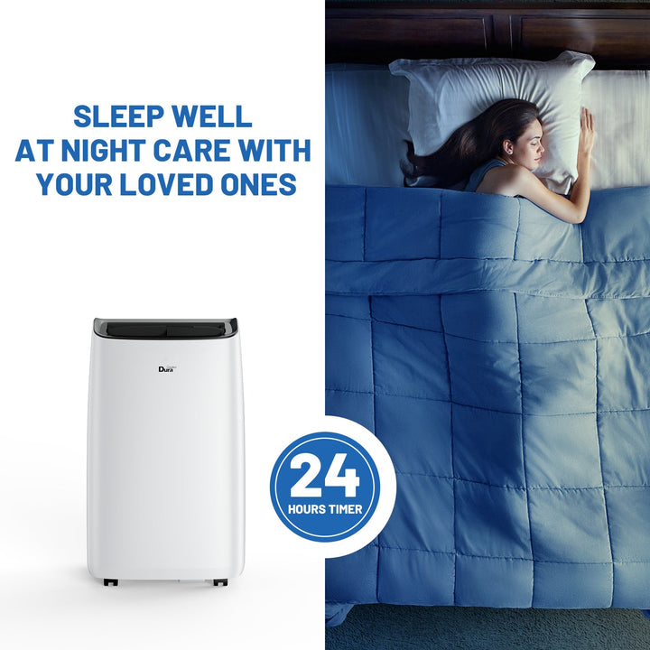 DuraComfort Portable Air Conditioner 12000 BTU(Ashrae) /8150 BTU (SACC)  3-in-1 Quiet AC Unit, Smart Mobile App, for Rooms up to 350 sq ft