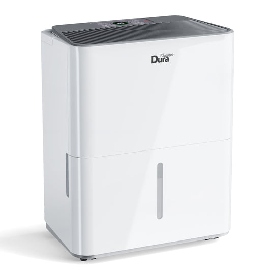 DuraComfort Dehumidifier for Home,1000 Sq. ft 8 Pint with Drain Hose,White
