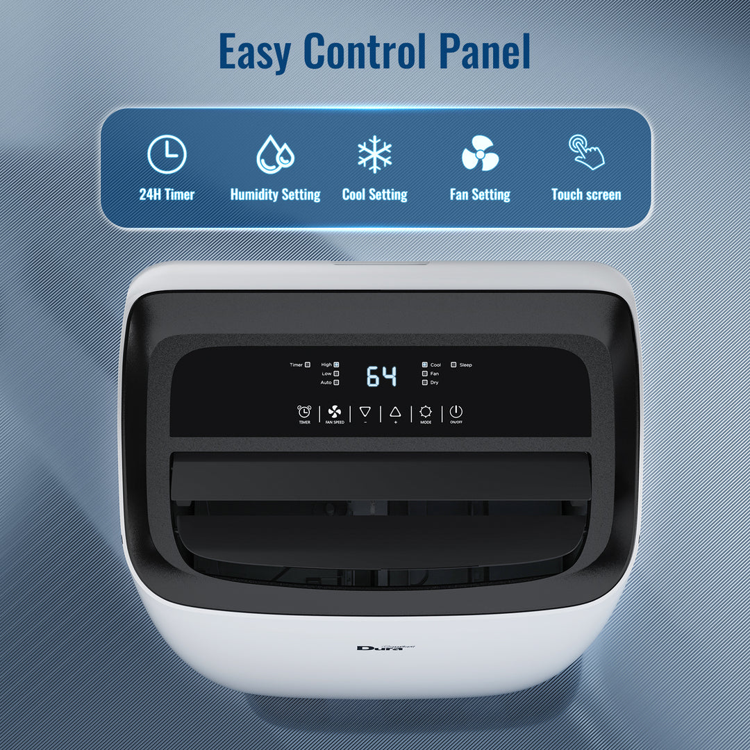 DuraComfort Cooling Portable Air Conditioners, 14000 BTU(Ashrae) / 10200 BTU(SACC) with Remote Control