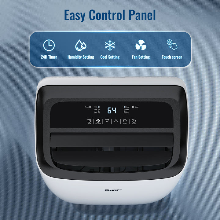 DuraComfort Cooling Portable Air Conditioners, 14000 BTU(Ashrae) / 10200 BTU(SACC) with Remote Control