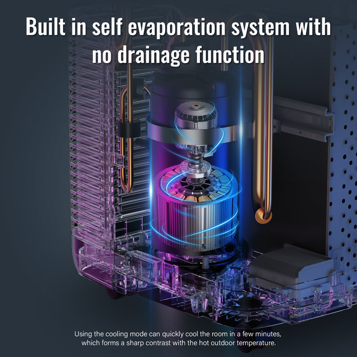 DuraComfort Cooling Portable Air Conditioners, 14000 BTU(Ashrae) / 10200 BTU(SACC) with Remote Control