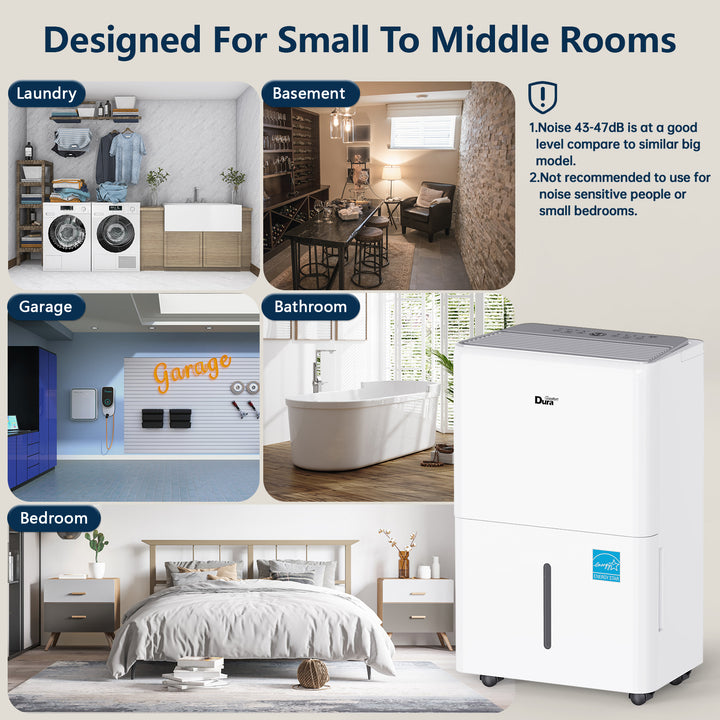 Dehumidifier for Basement,Up to 1500 Sq.Ft ,25 Pints (35 Pints 2012 DOE) Energy Star Certified Dehumidifiers