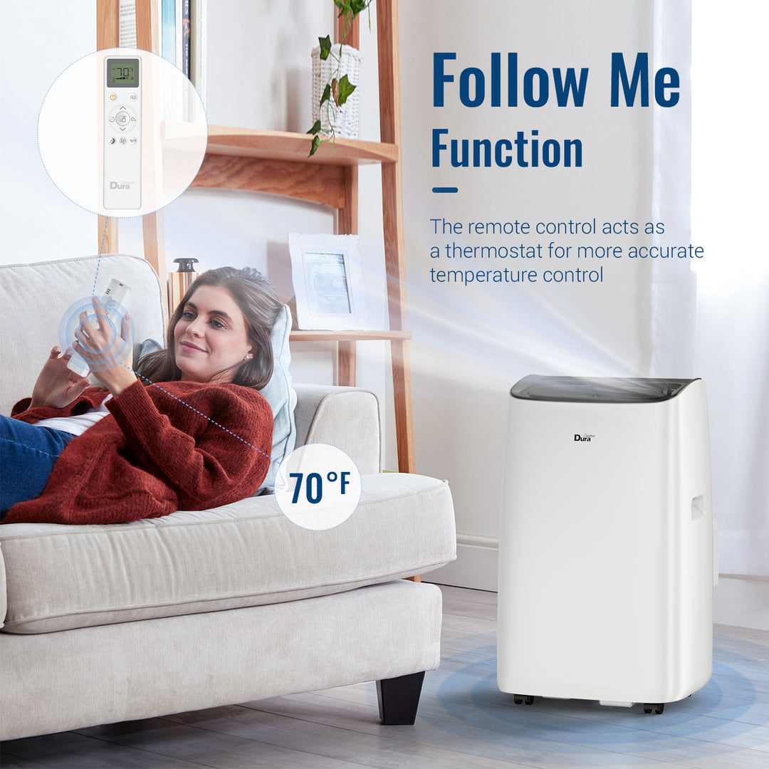 DuraComfort Cooling Portable Air Conditioners, 14000 BTU(Ashrae) / 10200 BTU(SACC) with Remote Control
