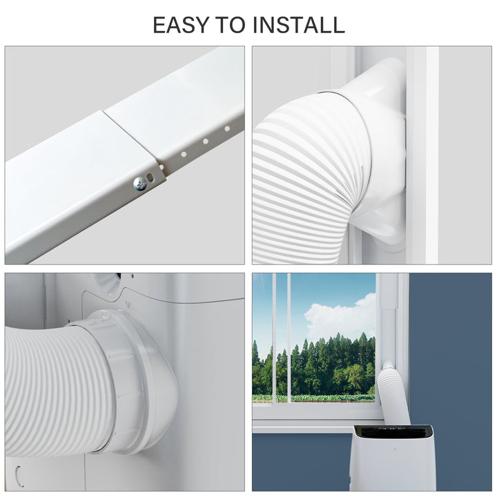 DuraComfort Portable AC Window Kit, Window Seal for AC Unit with 5.9 Inches Diameter Coupler