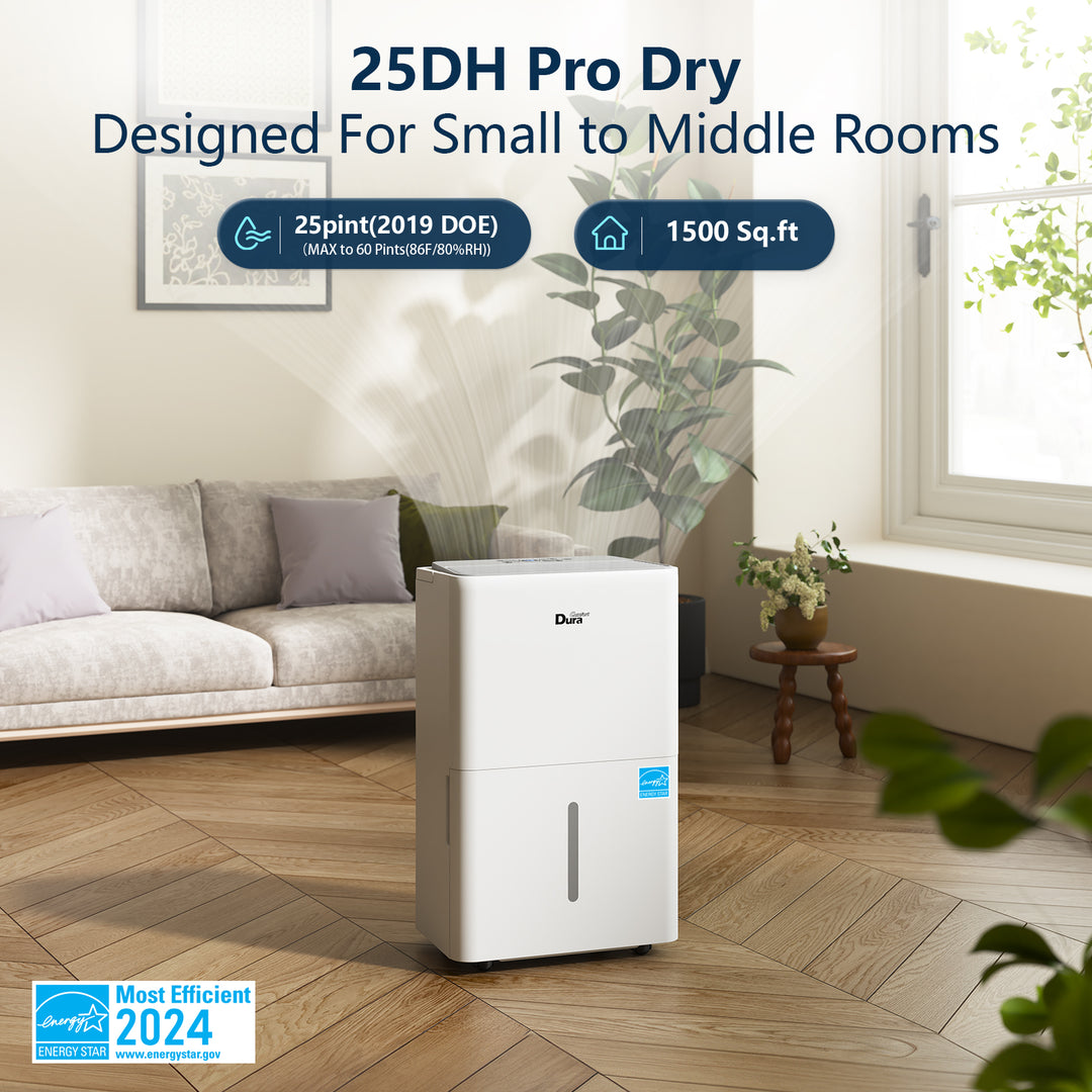 Dehumidifier for Basement,Up to 1500 Sq.Ft ,25 Pints (35 Pints 2012 DOE) Energy Star Certified Dehumidifiers