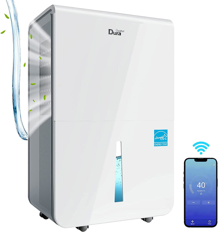 DuraComfort Dehumidifier with Pump/Drain Hose - Up to 4500Sq.Ft Large Rooms 50 Pints