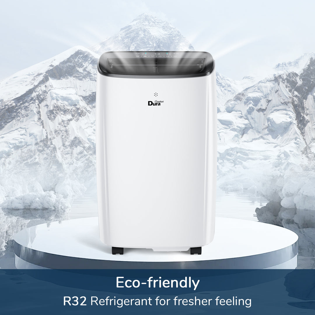 DuraComfort 12000 BTU Portable Air Conditioner with Dehumidifier, Fan for Bedroom up to 300 Sq.Ft