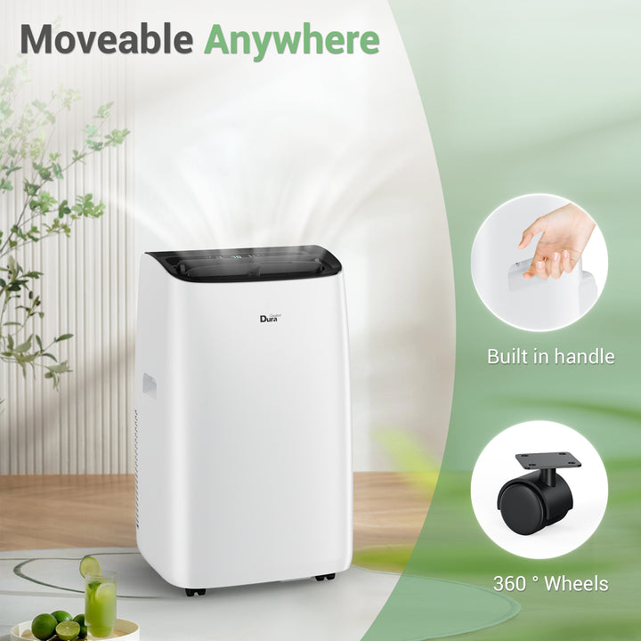 [RENEWED] DuraComfort Portable Air Conditioners, 12000 BTU(Ashrae) Quiet AC Unit, Built-in Dehumidifier and Fan Modes, White