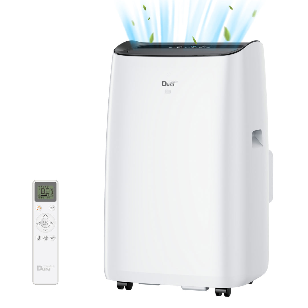 DuraComfort 便携式空调 - 制冷、除湿、风扇、14000 BTU（Ashrae）/10400BTU（SACC）静音空调机组，适用于面积达 450 平方英尺的房间