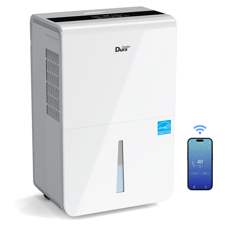 [RENEWED]DuraComfort Dehumidifier for Basement,Up to 3000 Sq.ft 35 Pint (50 Pint 2012 DOE) With WIFI