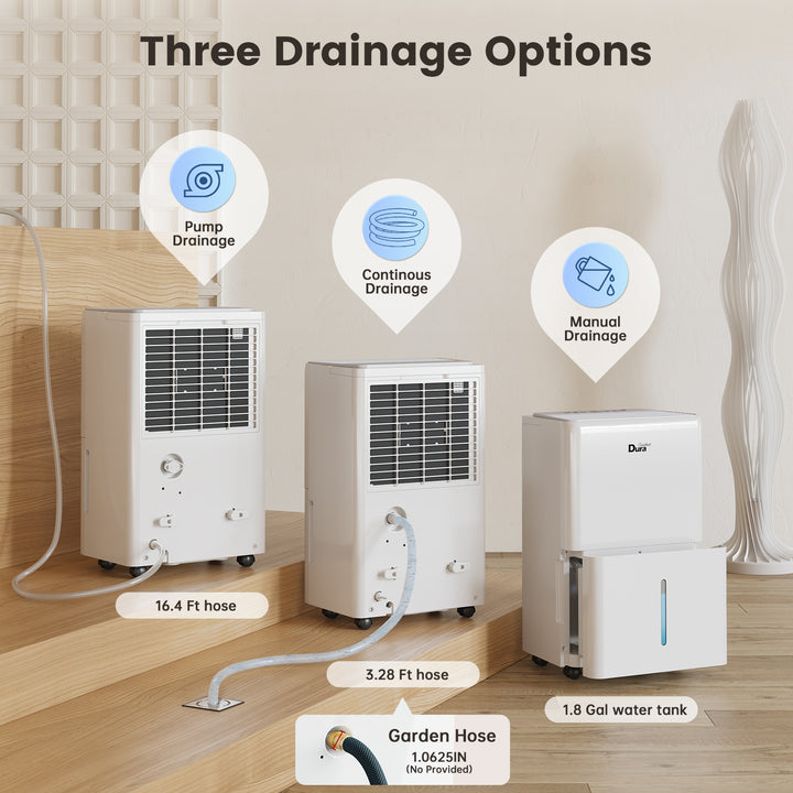 Dehumidifier with Pump ,Up to 4500 Sq.Ft,50 Pints (70 Pints 2012 DOE) Energy Star Certified Dehumidifiers