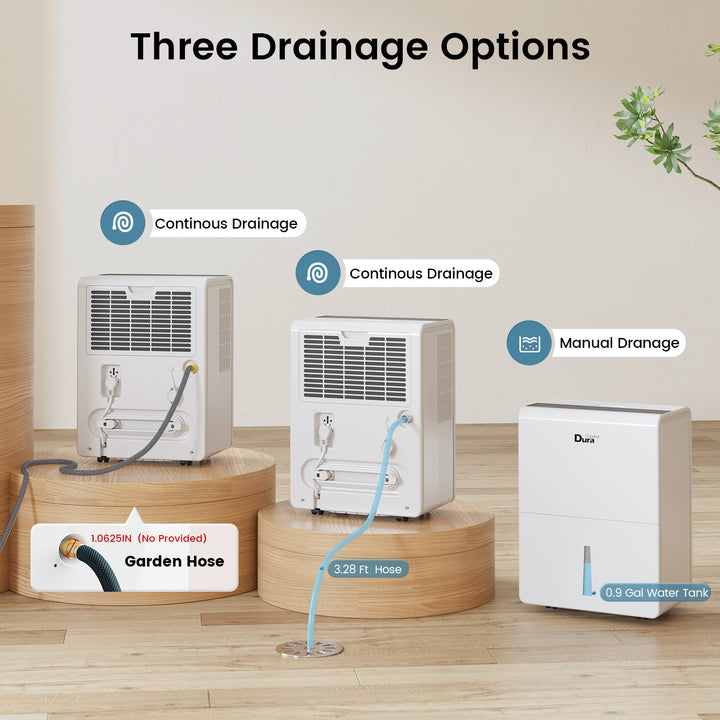 [RENEWED]DuraComfort Dehumidifier for Basement,Up to 3000 Sq.ft 35 Pint (50 Pint 2012 DOE) With WIFI