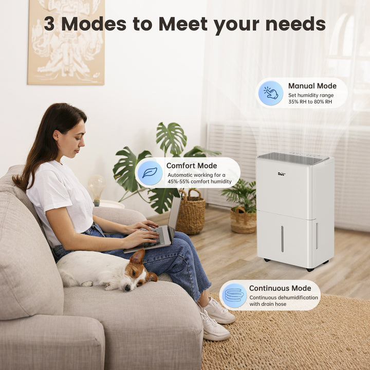 Dehumidifier with Pump ,Up to 4500 Sq.Ft,50 Pints (70 Pints 2012 DOE) Energy Star Certified Dehumidifiers