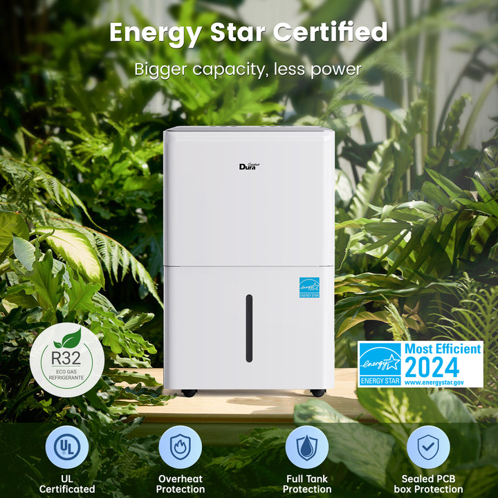 Dehumidifier with Pump ,Up to 4500 Sq.Ft,50 Pints (70 Pints 2012 DOE) Energy Star Certified Dehumidifiers