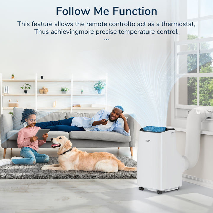 DuraComfort 12000 BTU Portable Air Conditioner with Dehumidifier, Fan for Bedroom up to 300 Sq.Ft