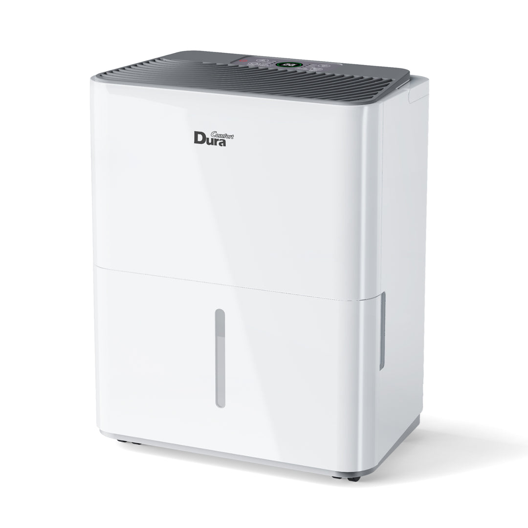 DuraComfort Dehumidifier for Home,1000 Sq. ft 8 Pint with Drain Hose,White