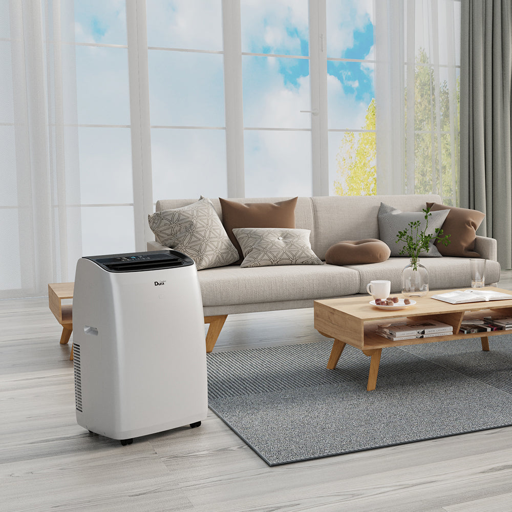 DuraComfort 便携式空调 - 制冷、除湿、风扇、14000 BTU（Ashrae）/10400BTU（SACC）静音空调机组，适用于面积达 450 平方英尺的房间