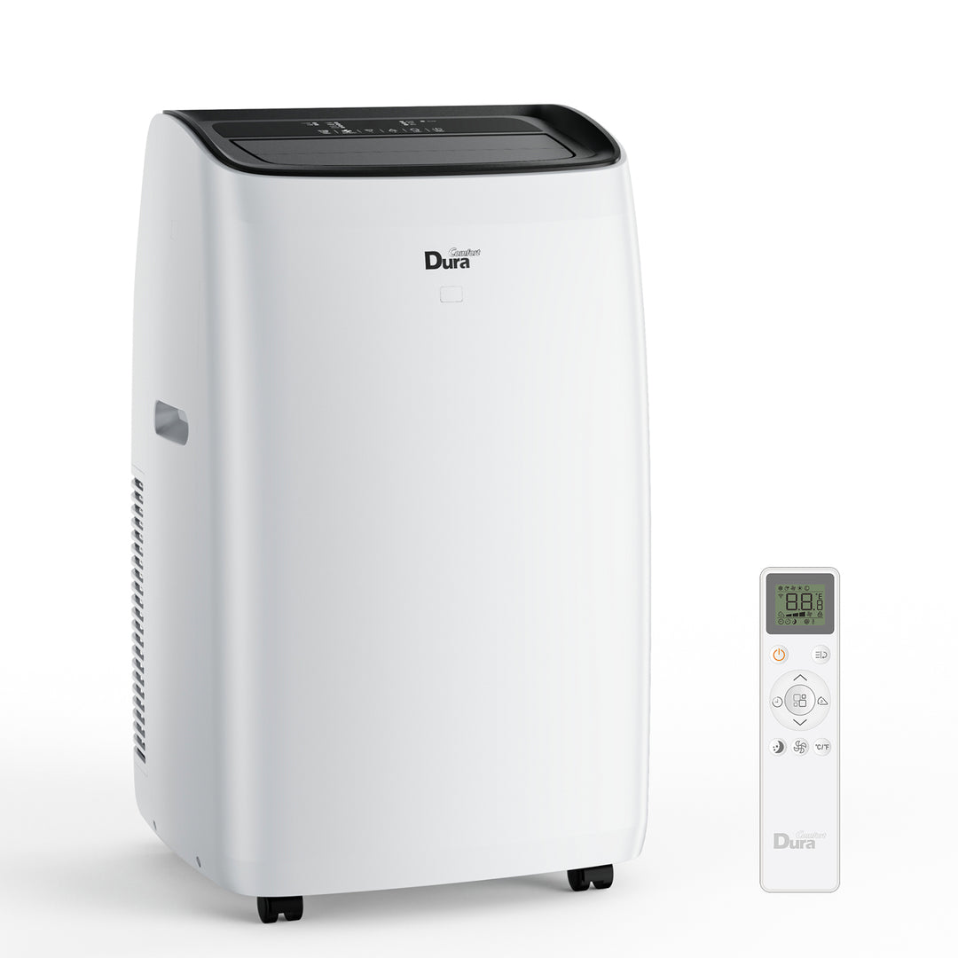 DuraComfort 便携式空调 - 制冷和制热、除湿器、风扇、SACC 10400 BTU、Ashrae 14000 BTU、高达 450 平方英尺、白色