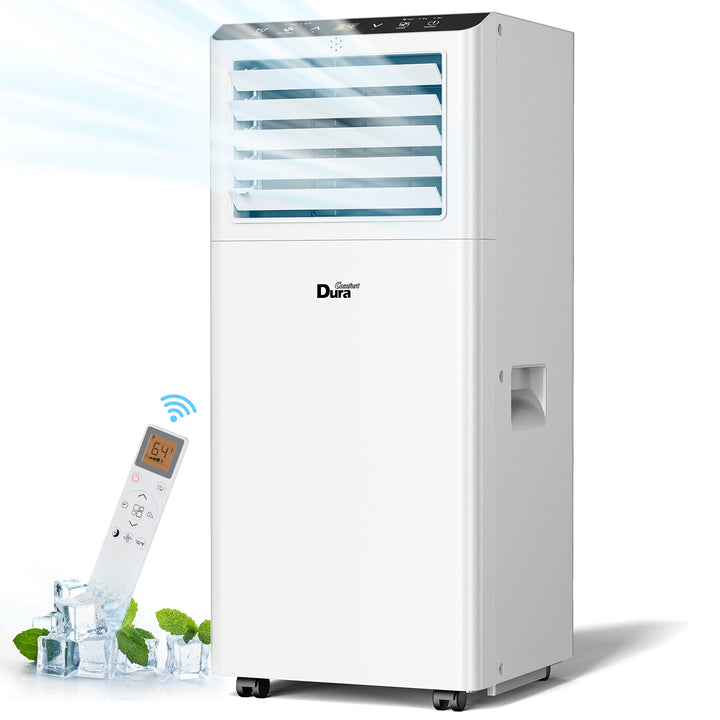 DuraComfort 8000 BTU Portable Air Conditioner, 3-in-1 AC Unit, Dehumidifier, Fan, Remote, Timer, for Room up to 230 Sq.Ft(White)