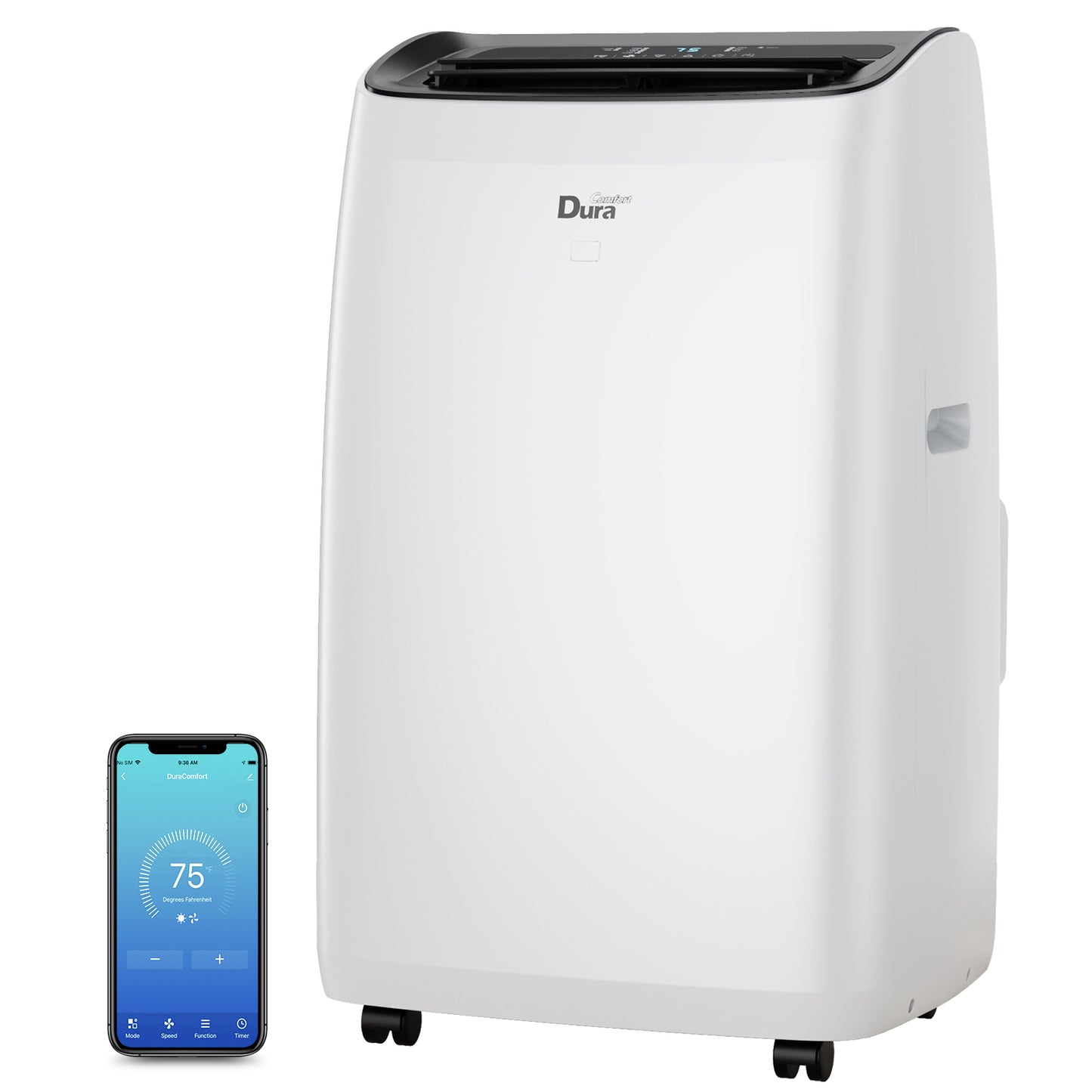 DuraComfort Portable Air Conditioner - Cooling and Heating, Dehumidifi