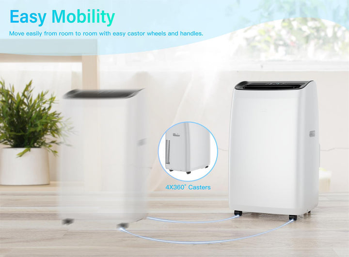 DuraComfort Cooling Portable Air Conditioners, 14000 BTU(Ashrae) / 10000 BTU(SACC) with Remote Control